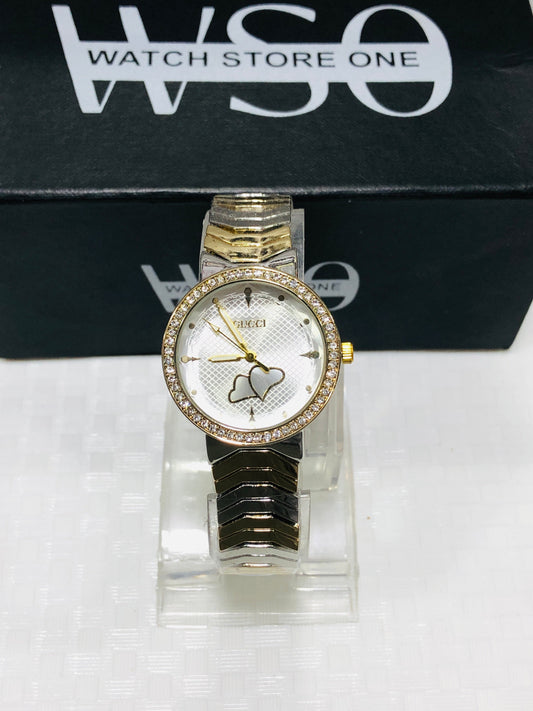 Gucci women totone white watch
