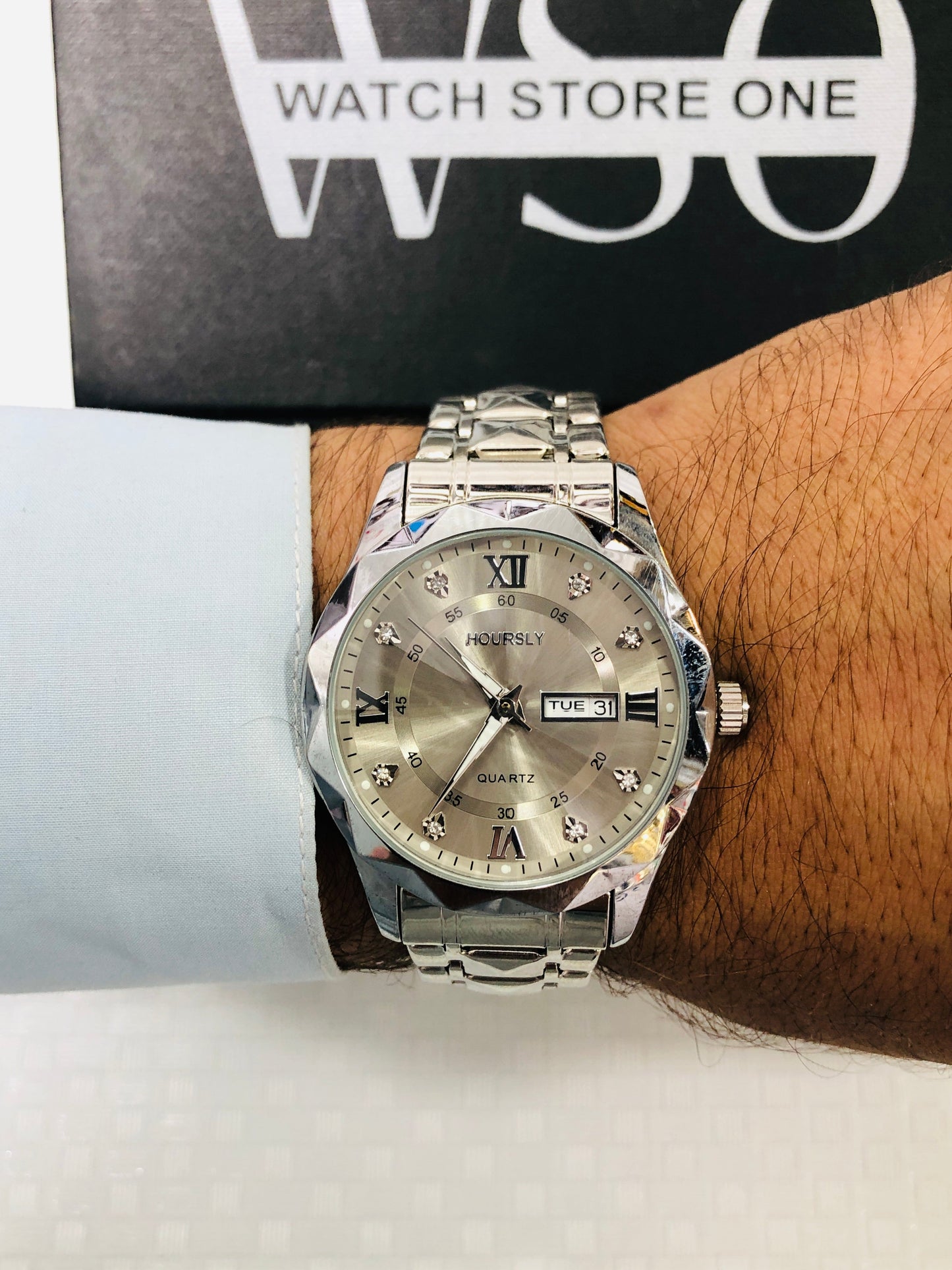 Hoursely Diamond Cut Watch>3 COLOR