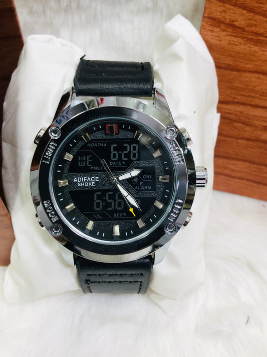 EDF-3689 Dual Time ( Analog & Digital ) Straps Watch