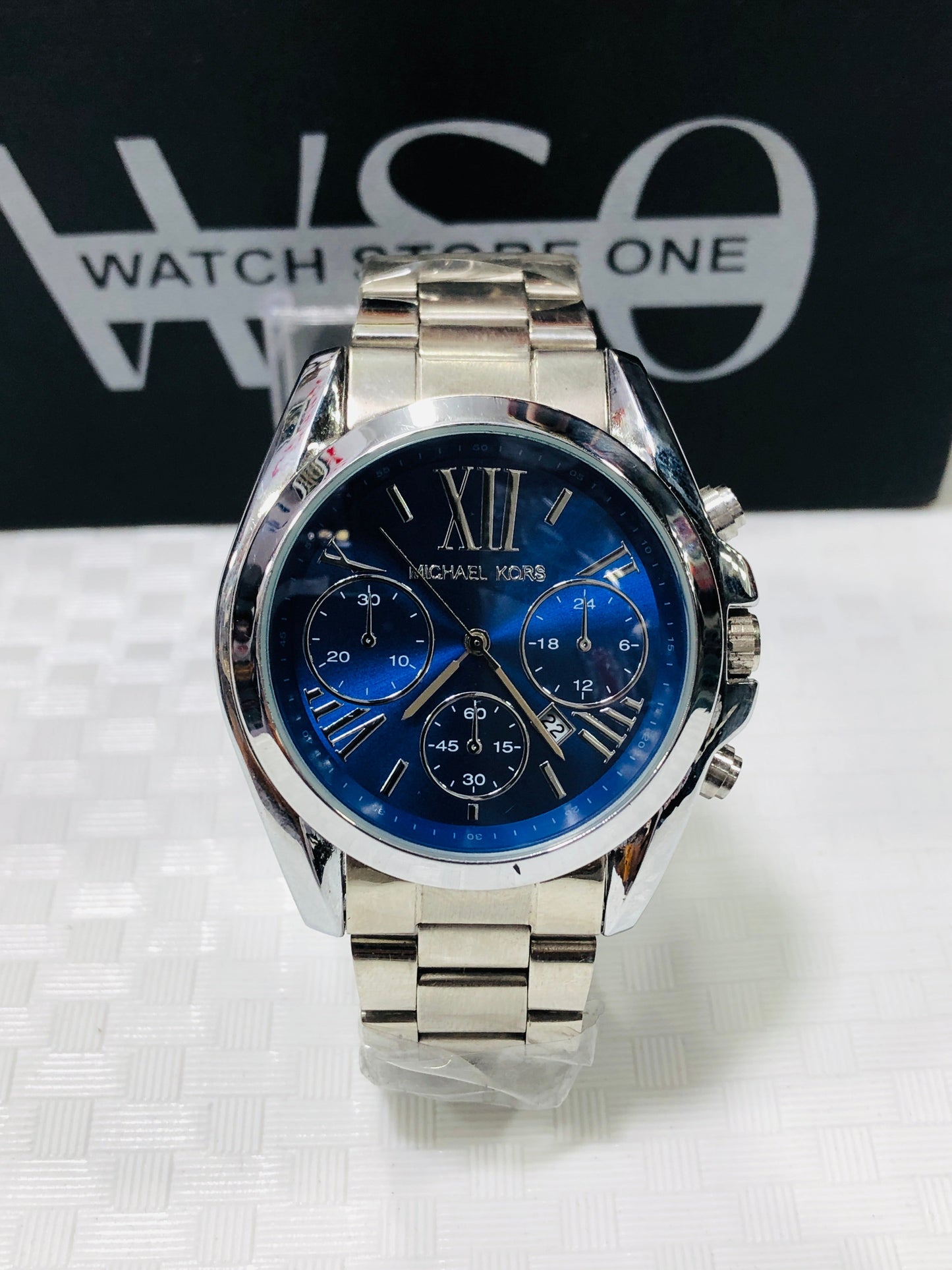 Mk Men watch > Silver Blue