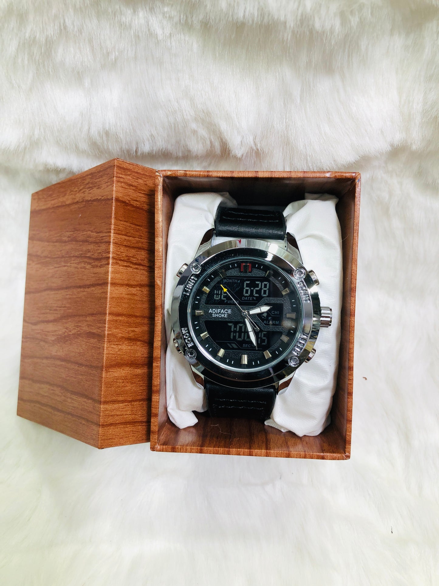 EDF-3689 Dual Time ( Analog & Digital ) Straps Watch