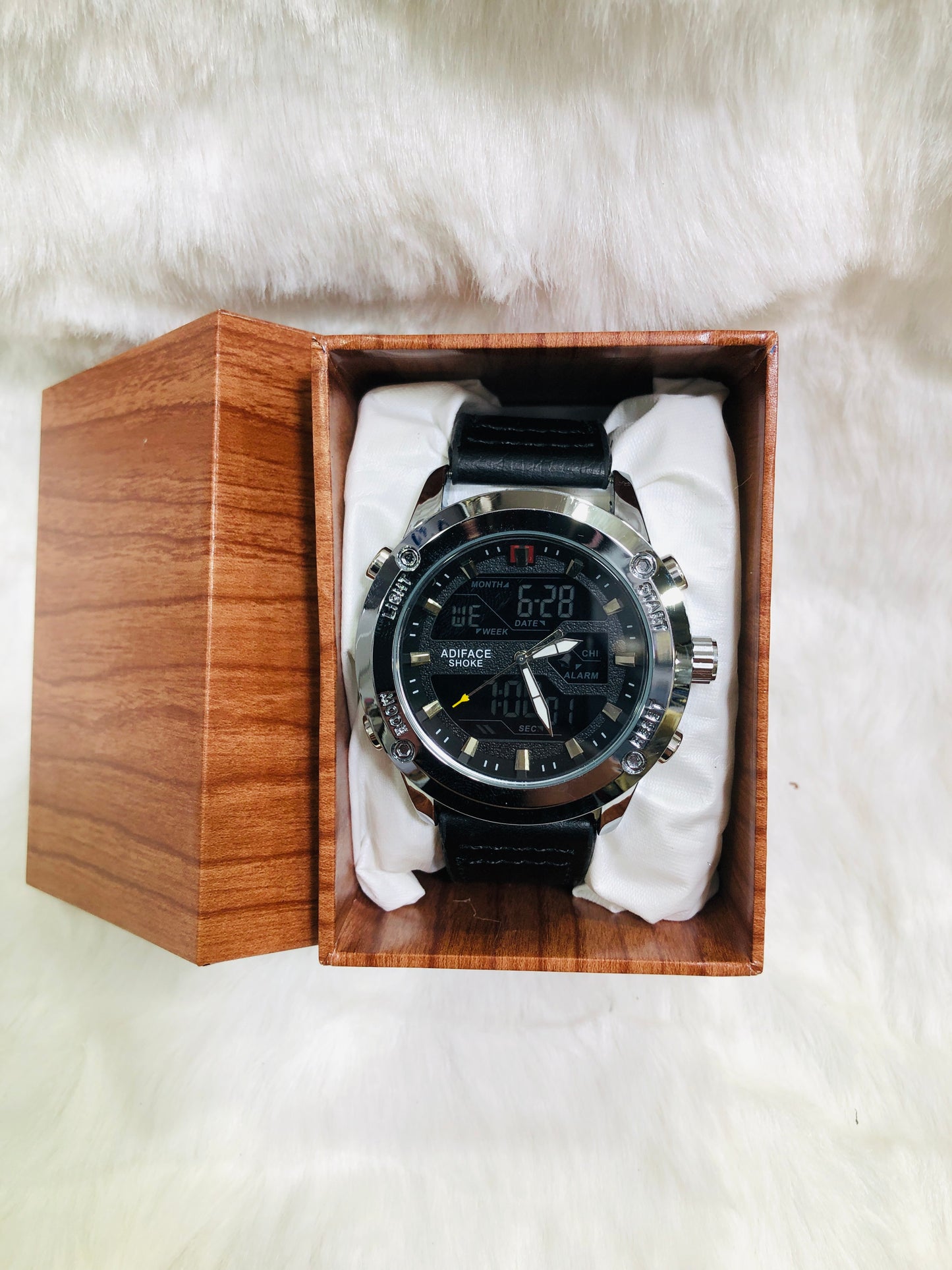 EDF-3689 Dual Time ( Analog & Digital ) Straps Watch