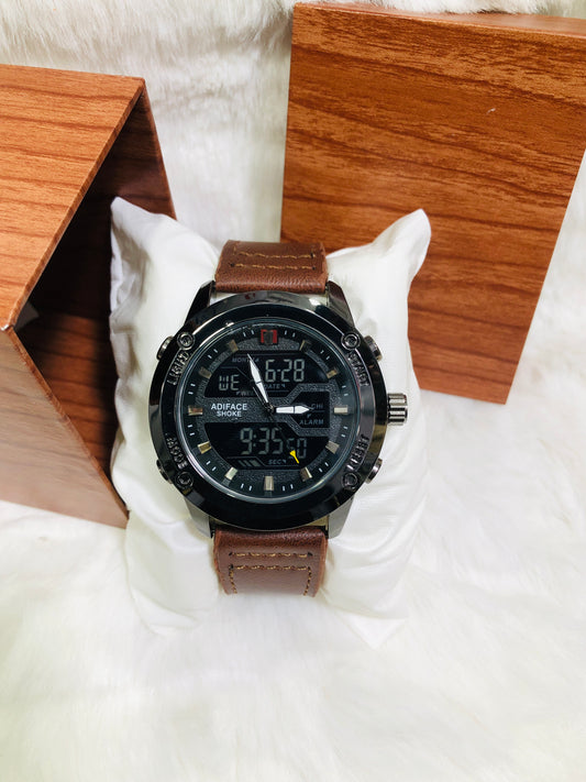 EDF-3689 Dual Time ( Analog & Digital ) Straps Watch