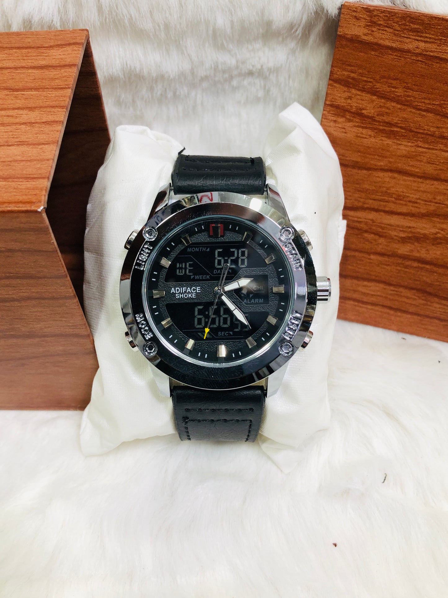 EDF-3689 Dual Time ( Analog & Digital ) Straps Watch