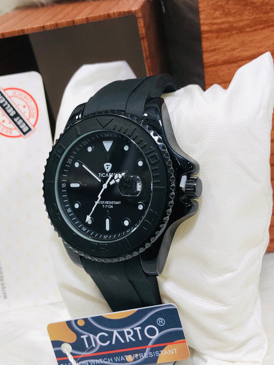 Ticarto Silicone Strap - T713A - Black